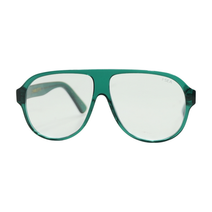 Green Charlotte Aviator Prescription Eyewear