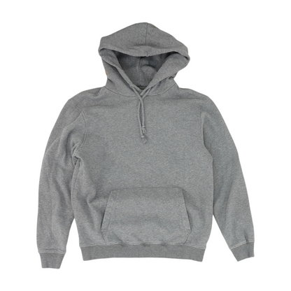 Gray Solid Hoodie Pullover