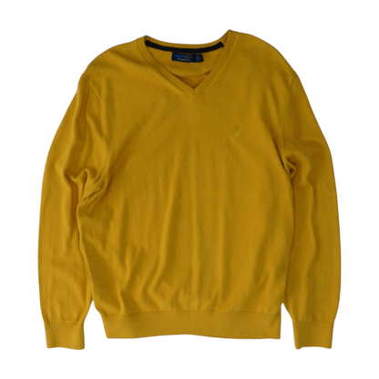 Mustard Solid Pullover Sweater