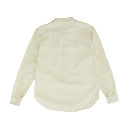 Ivory Solid Long Sleeve Button Down