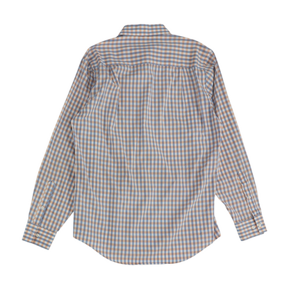 Blue Check Long Sleeve Button Down