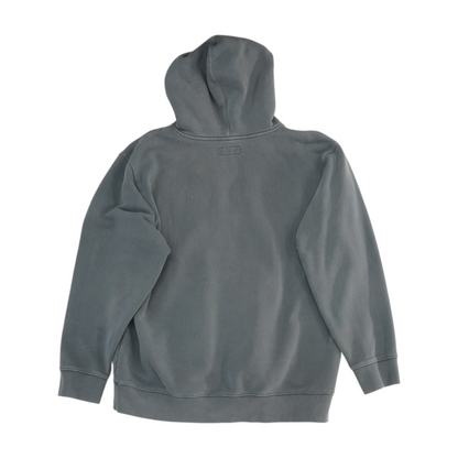 Gray Solid Hoodie Pullover