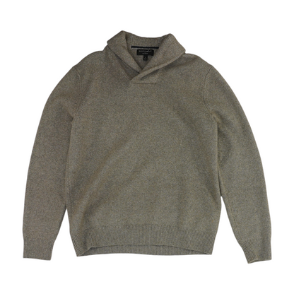 Gray Solid Pullover Sweater