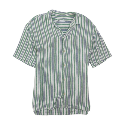 Multi Striped Short Sleeve Button Down