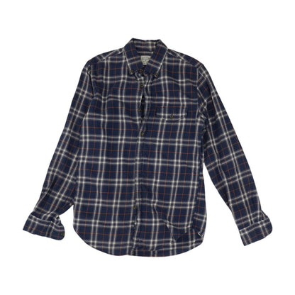 Blue Plaid Long Sleeve Button Down