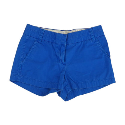Blue Solid Chino Shorts
