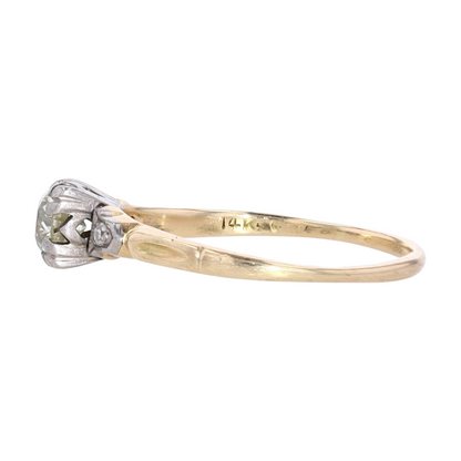 1/2 ct 14K Two-Tone Gold Diamond Engagement Ring
