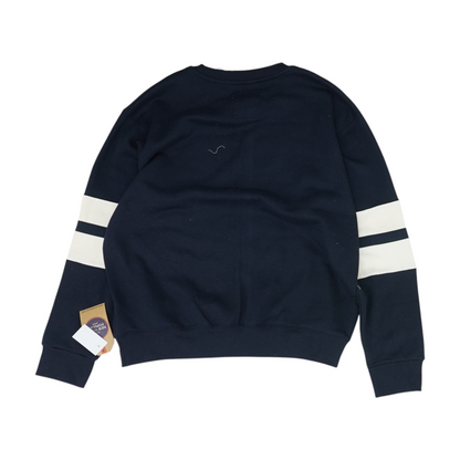 Navy Solid Sweatshirt Pullover