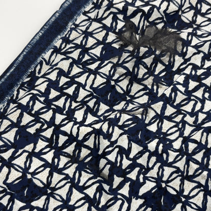 Navy Print Pants