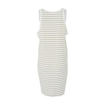 Cream Plus Striped Midi Dress