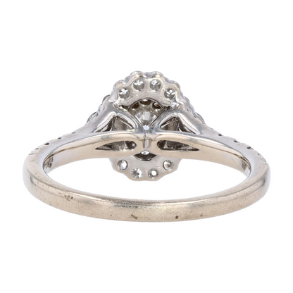 1/2 ctw 14K White Gold Diamond Engagement Ring