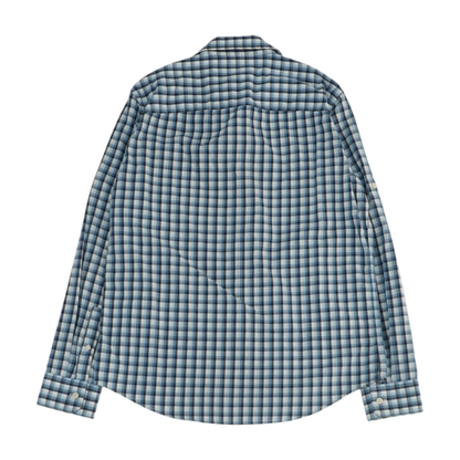 Blue Plaid Long Sleeve Button Down