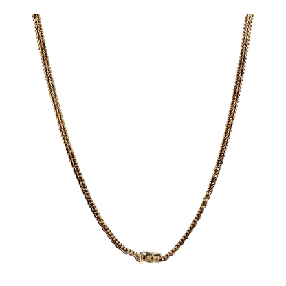 10K Tri-Tone Gold Chain Necklace