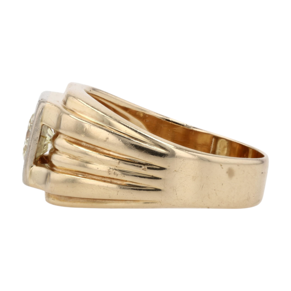 14K Two-Tone Gold Diamond Fashion Ring