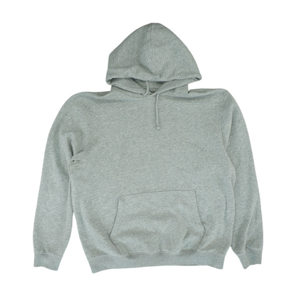 Gray Solid Hoodie Pullover