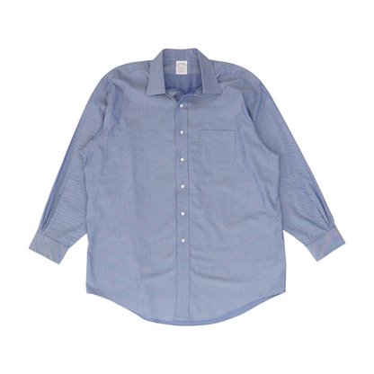Blue Print Long Sleeve Button Down