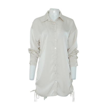 Beige Button Down