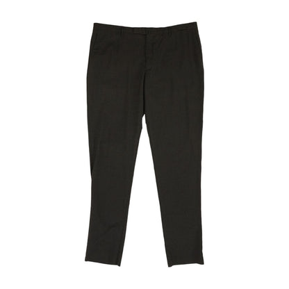 Charcoal Solid Dress Pants