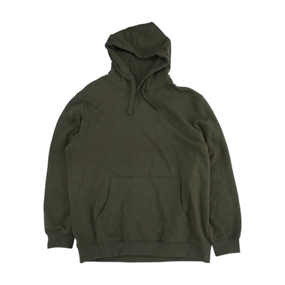 Green Solid Hoodie Pullover