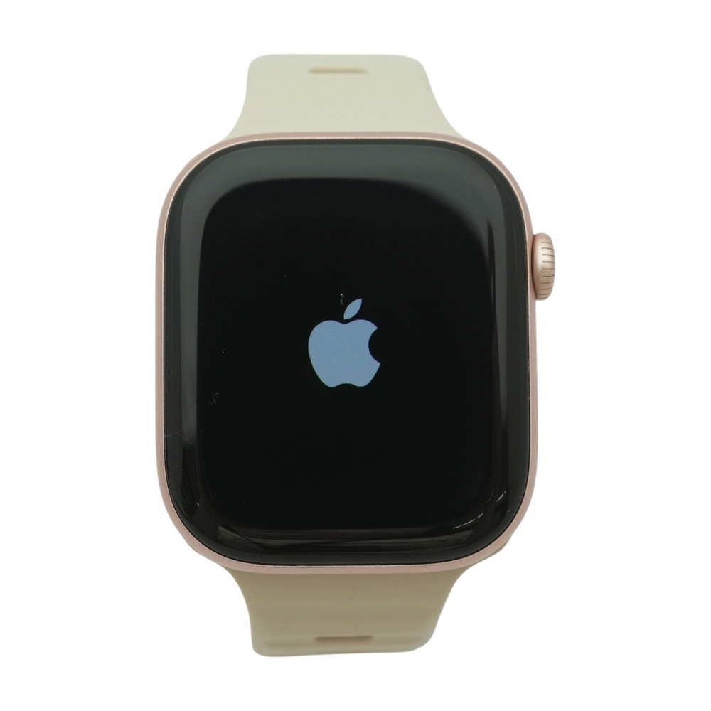 46mm Series 10 Rose Gold Smartwatch Gray Band Large