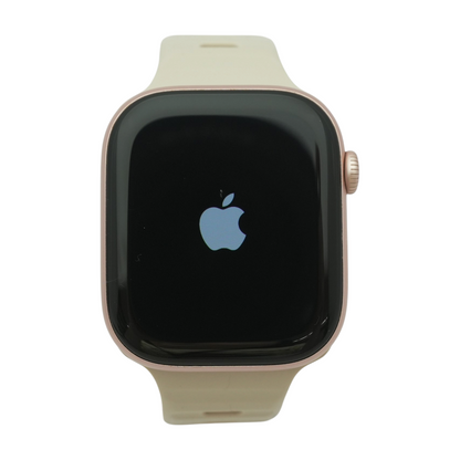 46mm Series 10 Rose Gold Smartwatch Gray Band Large