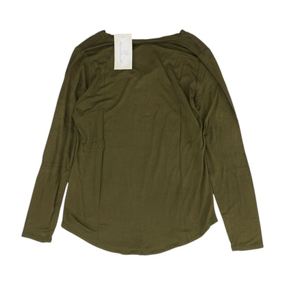 Green Solid V Neck T-Shirt