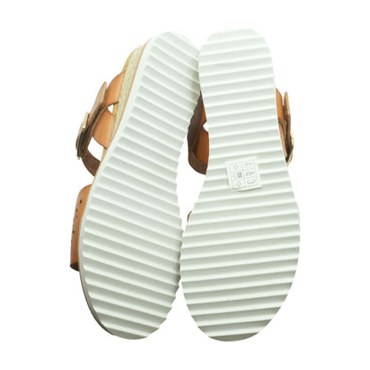 Brown Wedged Sandals