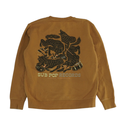 Brown Solid Sweatshirt Pullover