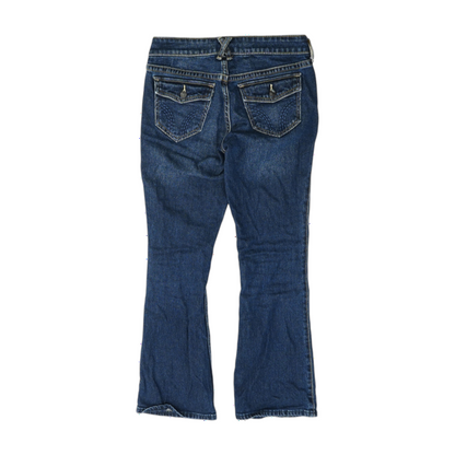Blue Short Bootcut Jeans