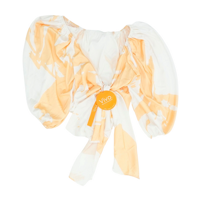 Orange Abstract Blouse