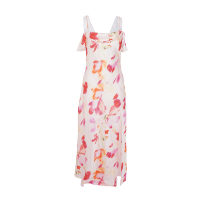 Pink Print Maxi Dress