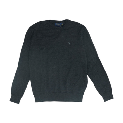 Charcoal Solid Pullover Sweater