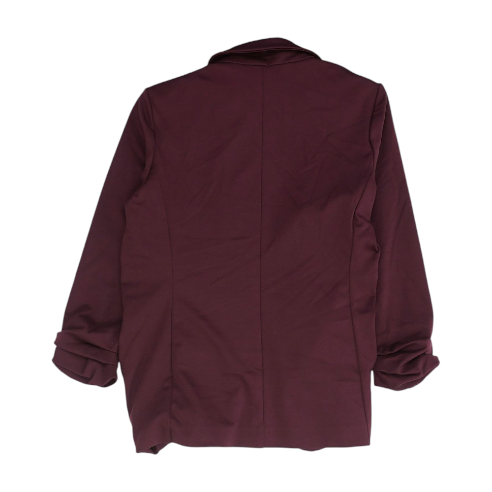 Maroon Solid Blazer