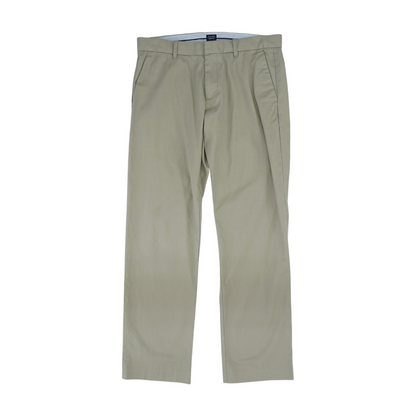 Beige Straight Pants