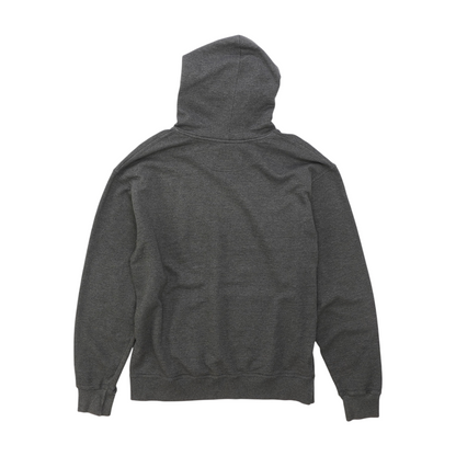 Gray Solid Hoodie Pullover