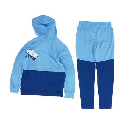 Blue Color Block Long Sleeve Set
