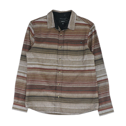 Brown Striped Flannel Button Down