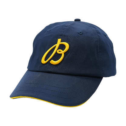 Navy Embroidered Logo Baseball Cap
