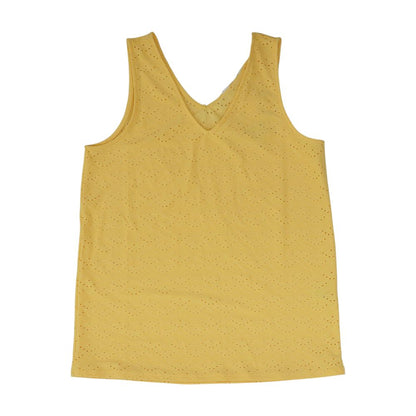 Yellow Eyelet Blouse