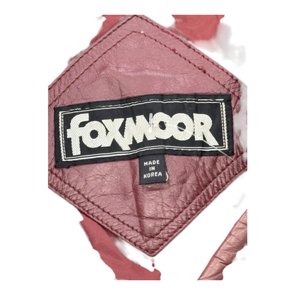 Vintage Maroon Solid Leather Jacket