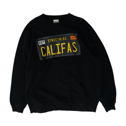 Black Graphic Sweatshirt Pullover