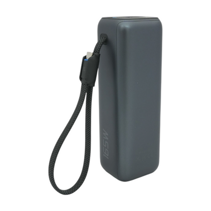 25K 165W Power Bank With Built-in and Retractable Cables