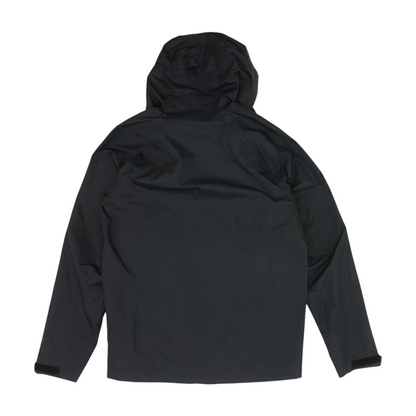 Black Solid Rain Jacket