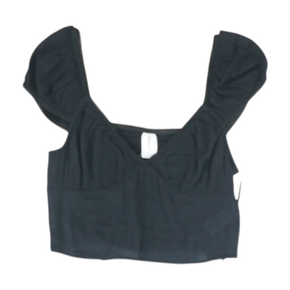 Black Cropped Blouse