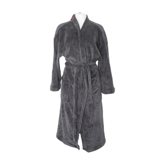 Gray Solid Robe