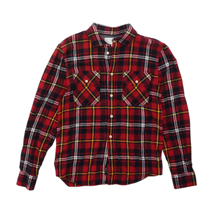 Red Plaid Flannel Button Down