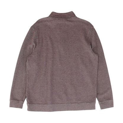 Maroon Solid 1/4 Zip Pullover