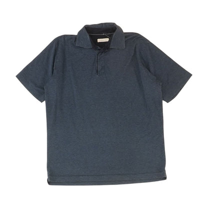 Navy Solid Short Sleeve Polo