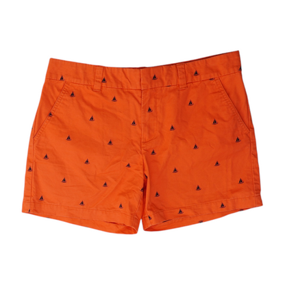 Orange Graphic Chino Shorts