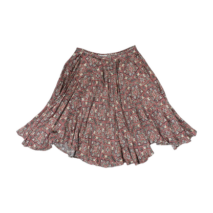 Multi Print Midi Skirt